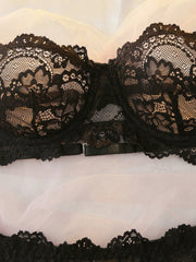 Women's Bra And Panty  Set Lace Back Dual Strap Design