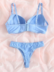 Women's Bra & Pan sets Contrast Lace Super Push Up ty